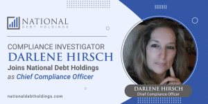 headshot of Darlene Hirsch, Chief Compliance Officer at National Debt Holdings